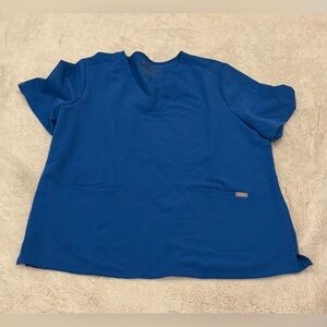 **FIGS Technical Collection Scrub Top – Women’s XXL, Royal Blue**